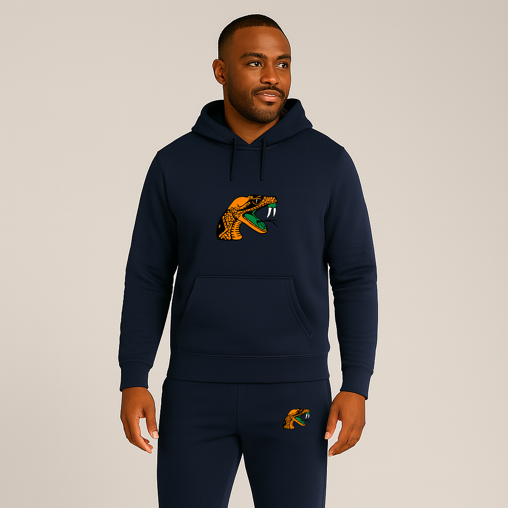 Men's Florida AM Rattlers Logo Hoodie Joggers Set