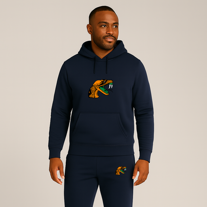 Men's Florida AM Rattlers Logo Hoodie Joggers Set