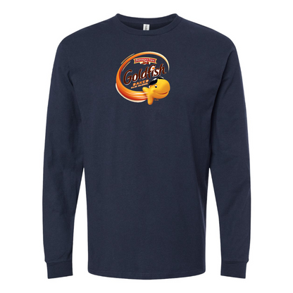 Men's Goldfish Logo Cotton Long Sleeve T-Shirt