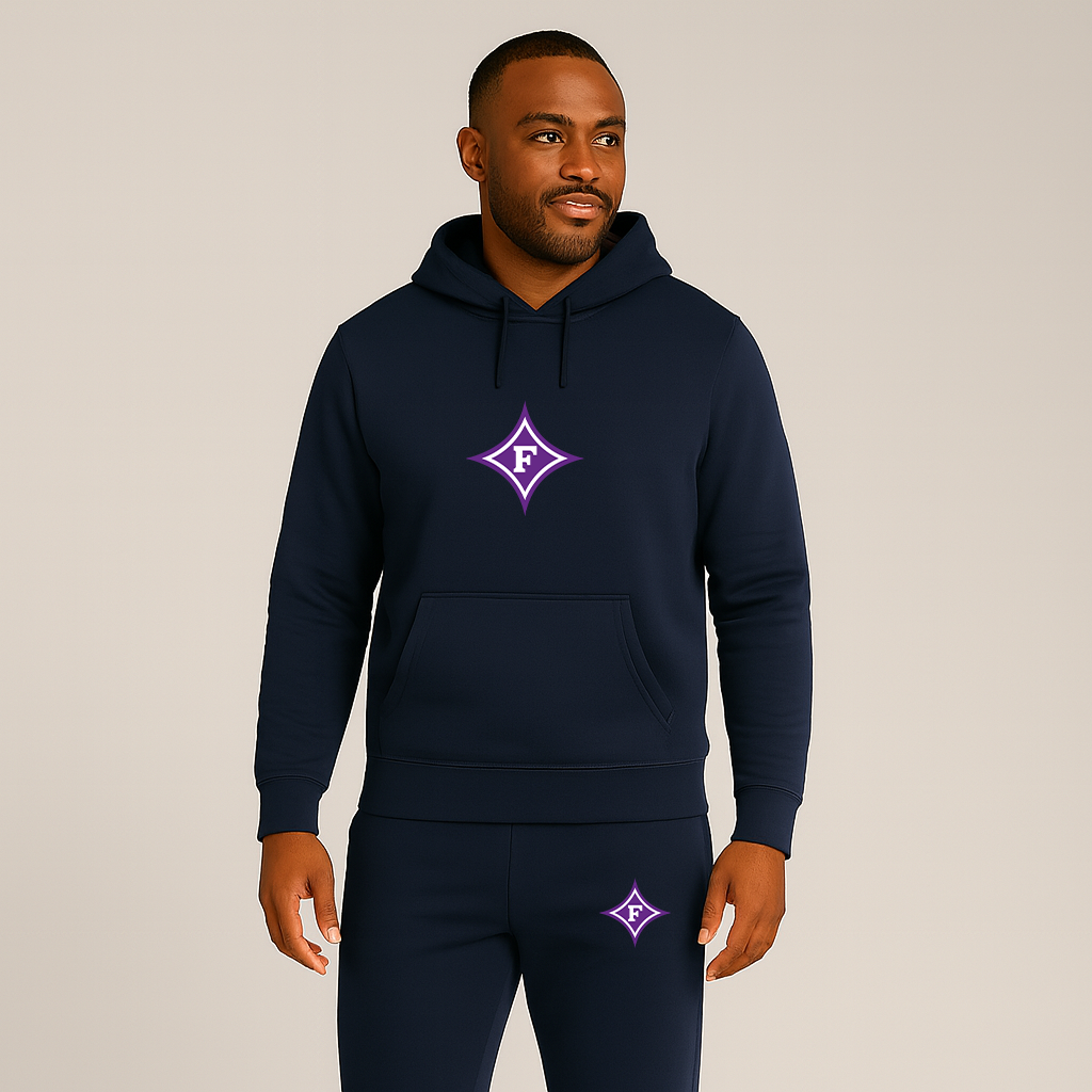 Men's Furman Paladins Logo Hoodie Joggers Set