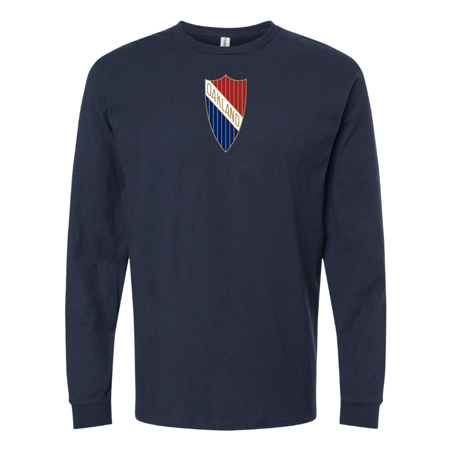 Youth Oakland Logo Cotton Long Sleeve T-Shirt