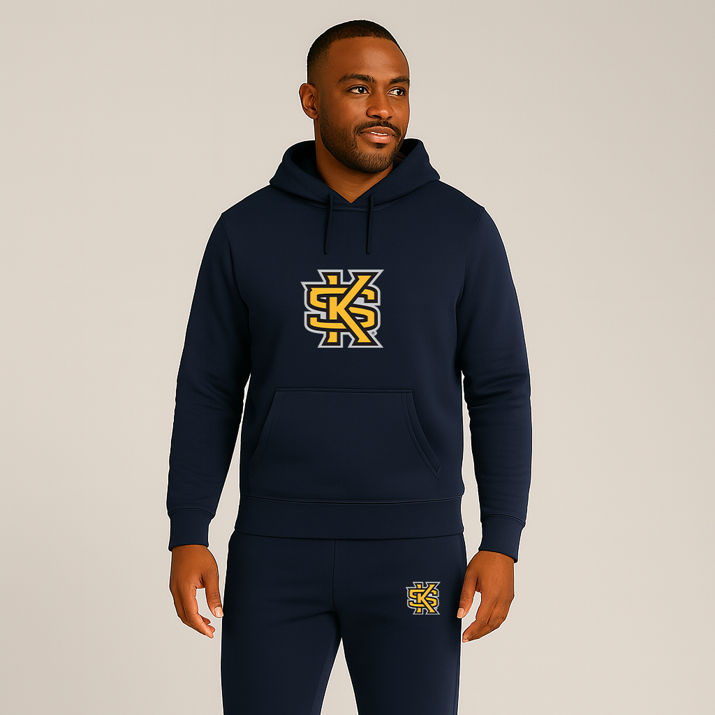 Men's Kennesaw State Owls Logo Hoodie Joggers Set