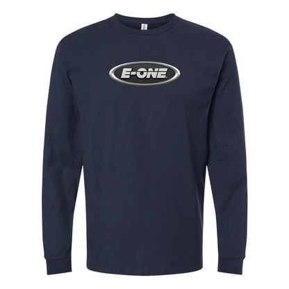 Men's E-One Logo Cotton Long Sleeve T-Shirt