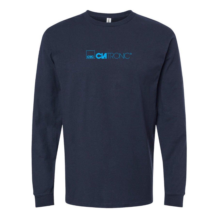 Men's Clatronic Logo Cotton Long Sleeve T-Shirt
