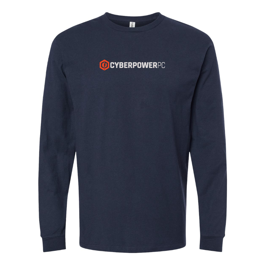 Men's CyberPowerPC Logo Cotton Long Sleeve T-Shirt