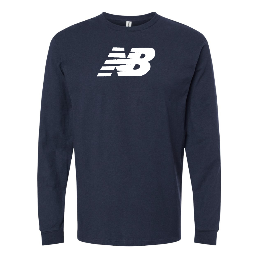 Men's New Balance Logo  Cotton Long Sleeve T-Shirt