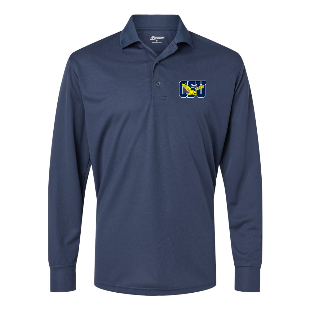 Men's  Coppin State Eagles Paragon Prescott Long Sleeve Polo