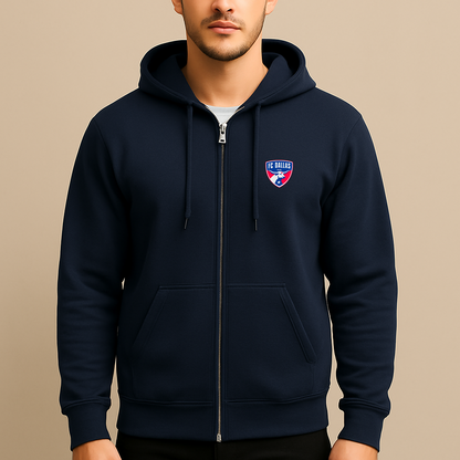 Men's FC Dallas Soccer Logo Zipper Hoodie