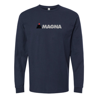 Men's Magna Steyr Logo Cotton Long Sleeve T-Shirt