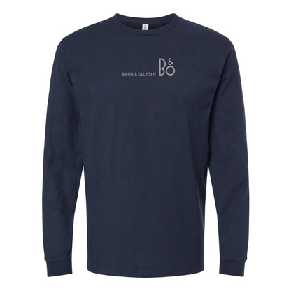 Men's Bang and Olufsen Logo Cotton Long Sleeve T-Shirt