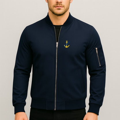 Men's Lake Superior State Lakers Logo Lightweight Bomber Jacket Windbreaker Softshell Varsity Jacket Coat