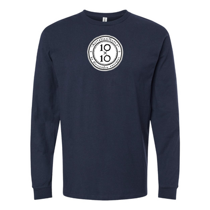 Men's 10x10 An Italian Theory Logo Cotton Long Sleeve T-Shirt