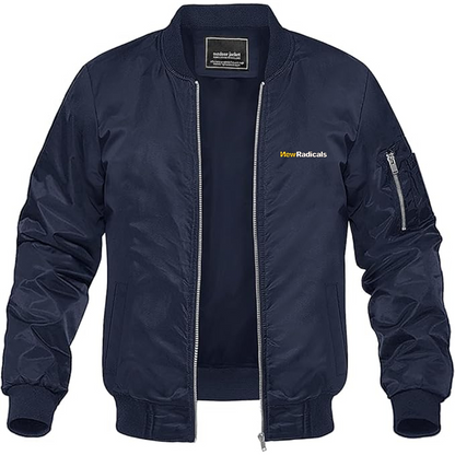 Men's New Radicals Logo Lightweight Bomber Jacket Windbreaker Softshell Varsity Jacket Coat