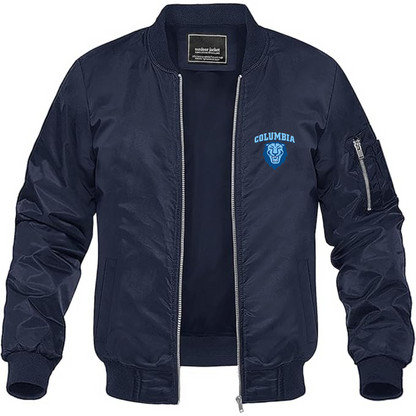 Men's  Columbia Lions Lightweight Bomber Jacket Windbreaker Softshell Varsity Jacket Coat