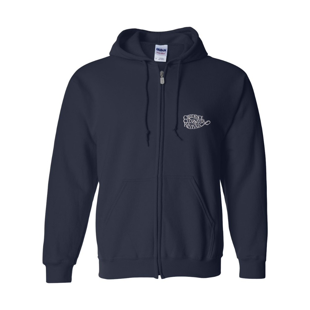 Men's Creedence Clearwater Revival Gildan  Heavy Blend Full Zip Hooded Sweatshirt