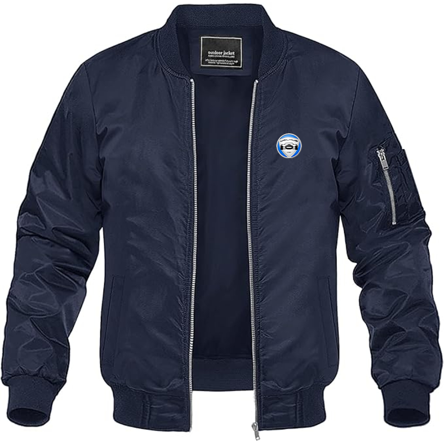 Men's Melkus Logo Lightweight Bomber Jacket Windbreaker Softshell Varsity Jacket Coat