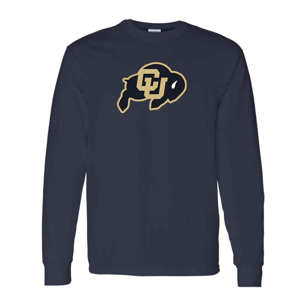Men's Colorado Buffaloes  Gildan Heavy Cotton Long Sleeve T-Shirt