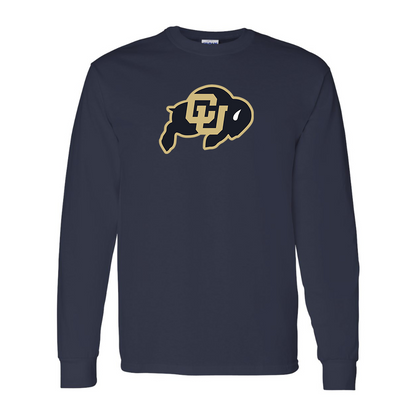 Men's Colorado Buffaloes  Gildan Heavy Cotton Long Sleeve T-Shirt