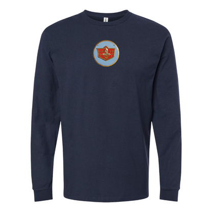 Men's DeSoto Logo Cotton Long Sleeve T-Shirt