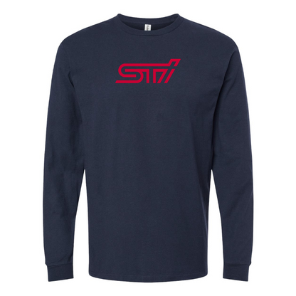 Men's STI Logo Cotton Long Sleeve T-Shirt