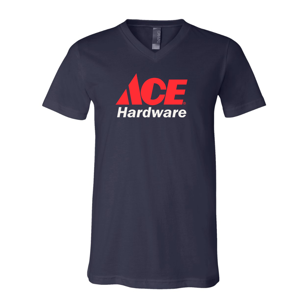 ACE Hardware Logo BELLA  CANVAS - Jersey V-Neck T-Shirt