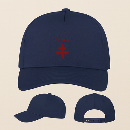 FC Metz Soccer Logo Five Panel Twill Snapback Cap
