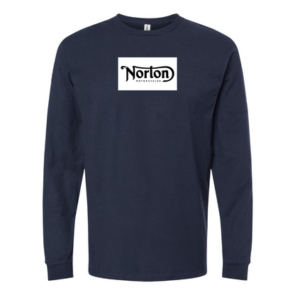 Men's Norton Logo Cotton Long Sleeve T-Shirt