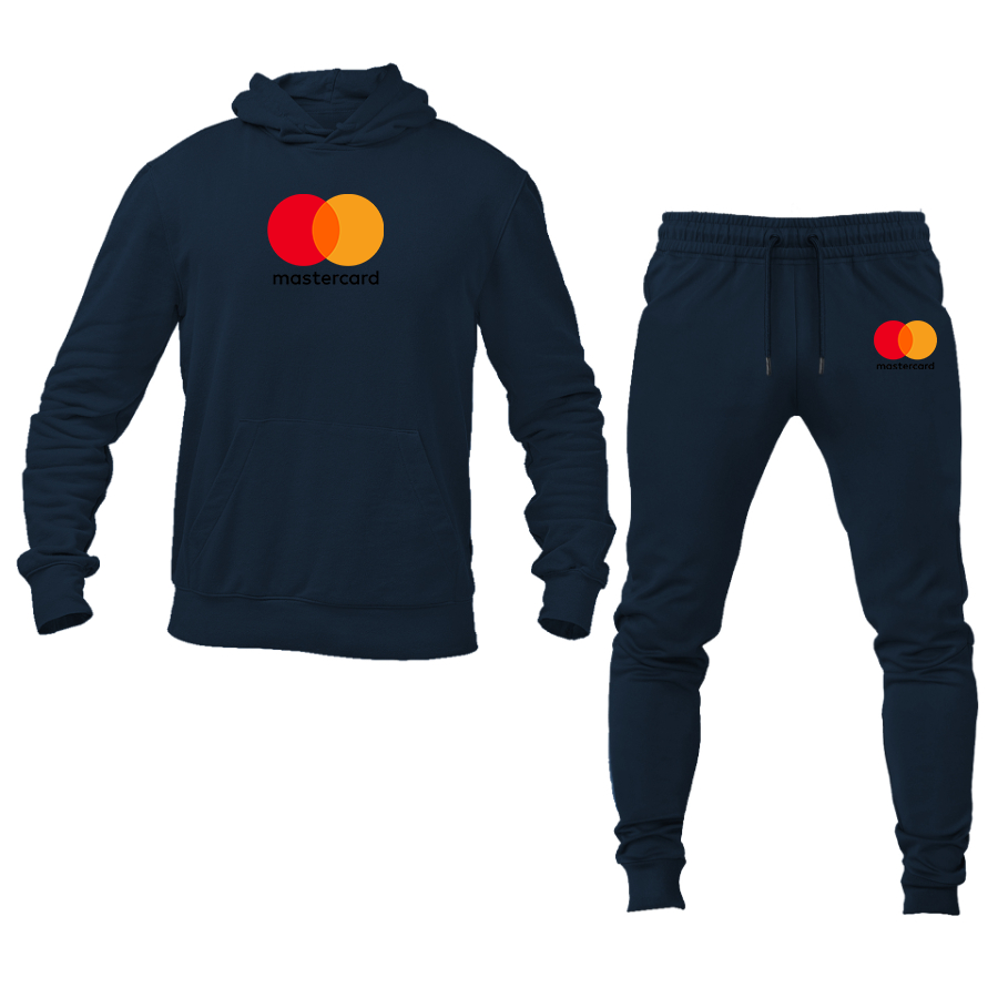 Men's  Mastercard Logo Hoodie Joggers Set