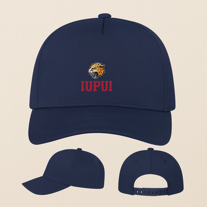 IUPUI Jaguars Logo Five Panel Twill Snapback Cap