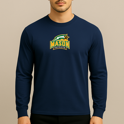 Men's George Mason Patriots Logo Long Sleeve T-Shirt