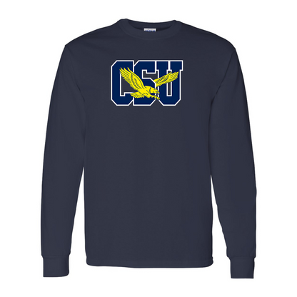Men's Coppin State Eagles Gildan Heavy Cotton Long Sleeve T-Shirt