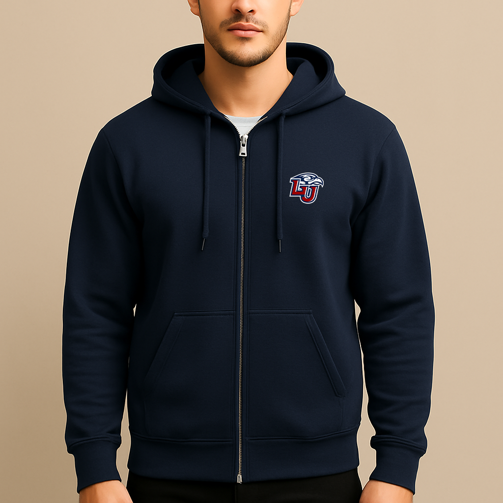 Men's Liberty Flames Logo Zipper Hoodie