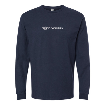 Men's Dockers Logo Long Sleeve T-Shirt