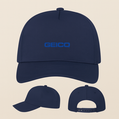 Geico Logo Five Panel Twill Snapback Cap