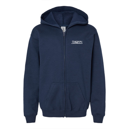 Youth Eagles Gildan Heavy Blend Full Zip Hooded Sweatshirt