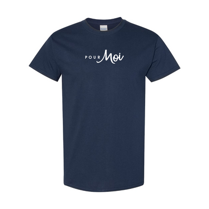 Men's Pour Moi Logo Cotton T-Shirt