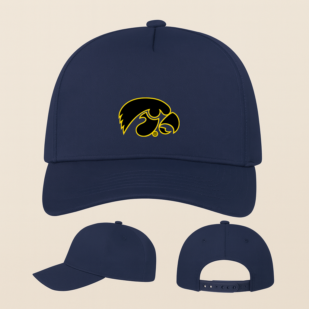 Iowa Hawkeyes Logo Five Panel Twill Snapback Cap