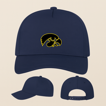 Iowa Hawkeyes Logo Five Panel Twill Snapback Cap