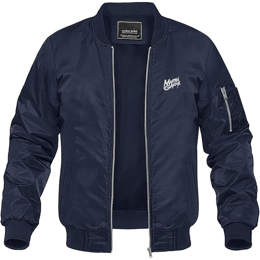 Men's Martin Garrix  Logo Lightweight Bomber Jacket Windbreaker Softshell Varsity Jacket Coat