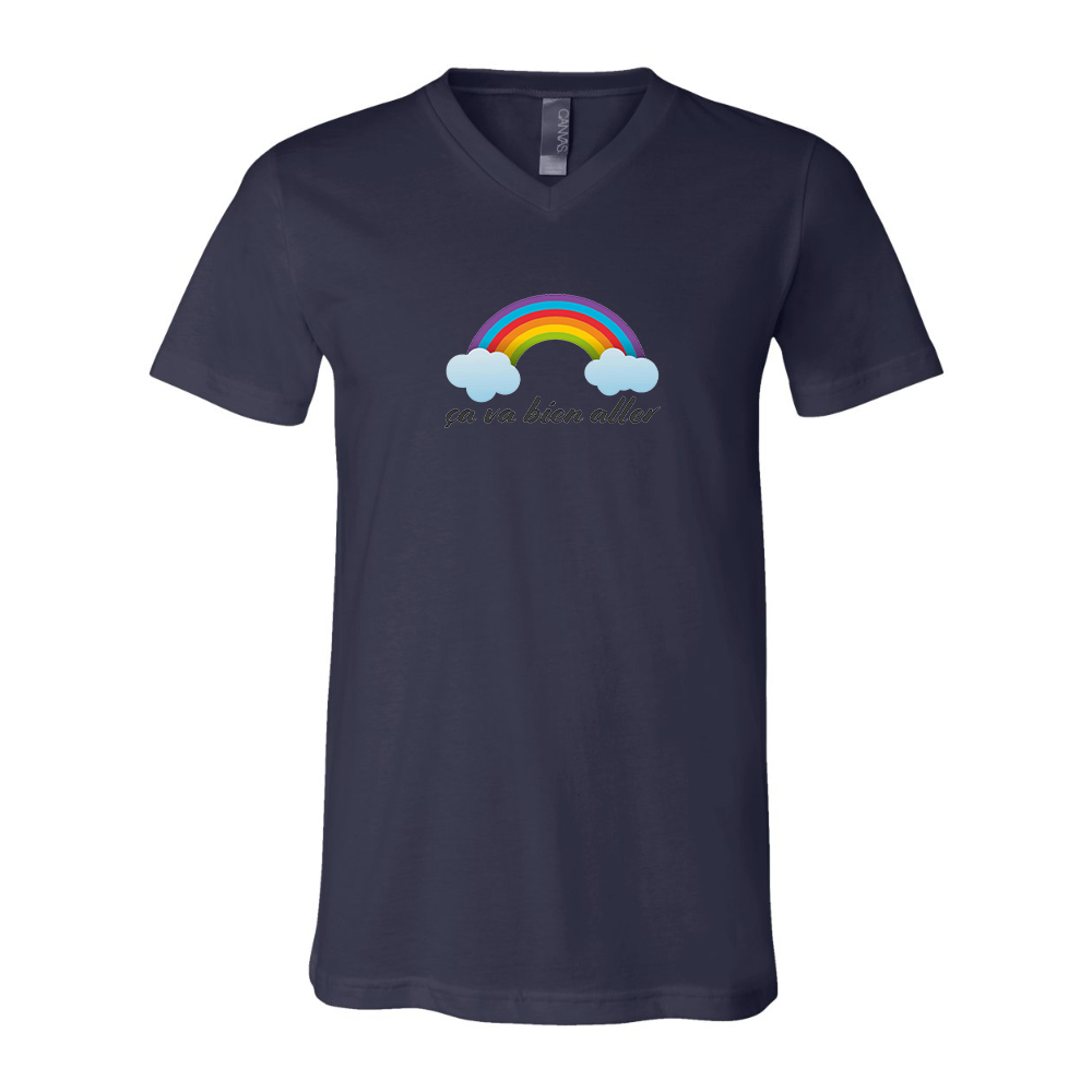 Ça va bien aller BELLA  CANVAS - Jersey V-Neck T-Shirt