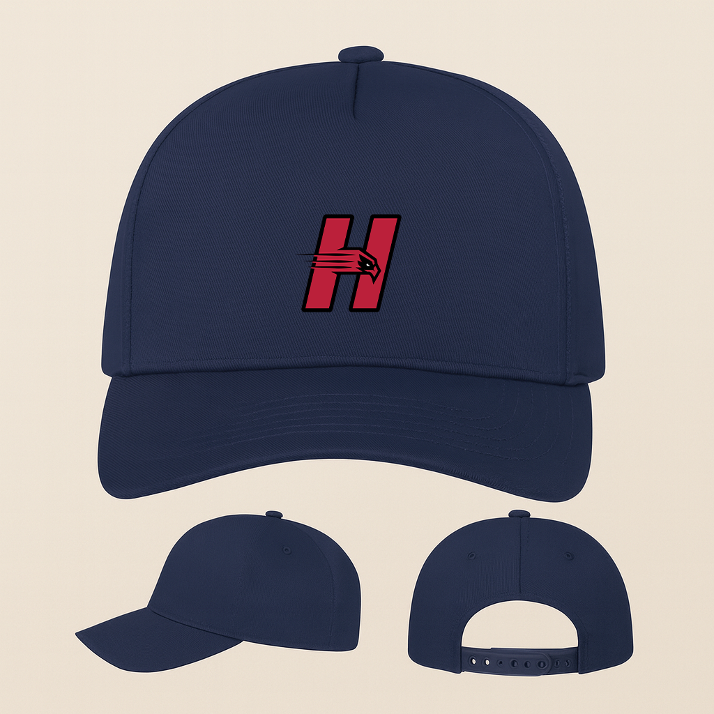 Hartford Hawks Logo Five Panel Twill Snapback Cap