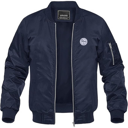 Men's Matra Sports Logo Lightweight Bomber Jacket Windbreaker Softshell Varsity Jacket Coat