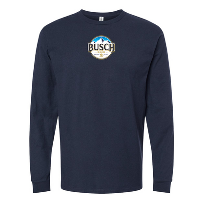 Men's Busch Logo Cotton Long Sleeve T-Shirt