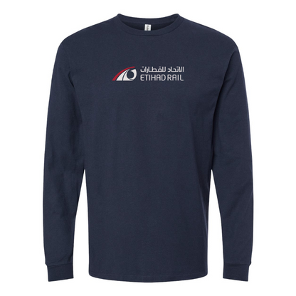 Men's Etihad Rail Logo Cotton Long Sleeve T-Shirt