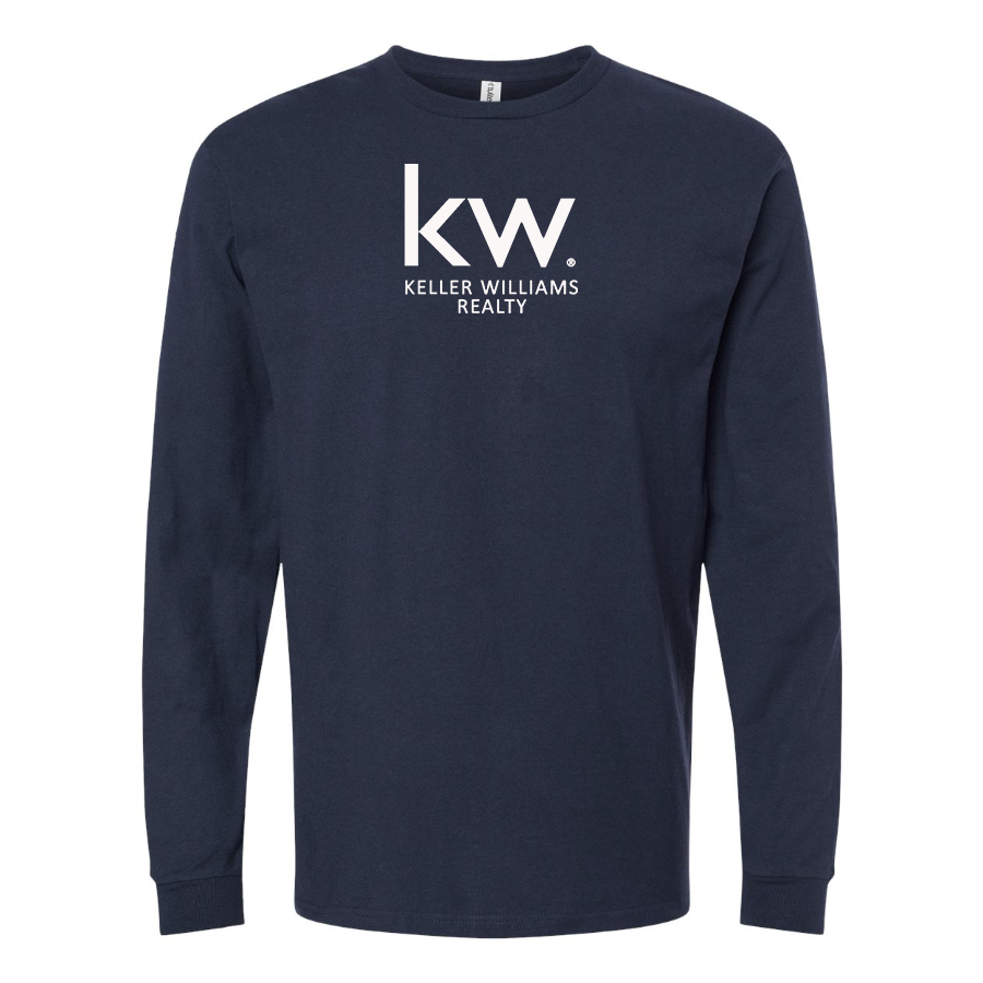 Men's Keller Williams Logo  Cotton Long Sleeve T-Shirt