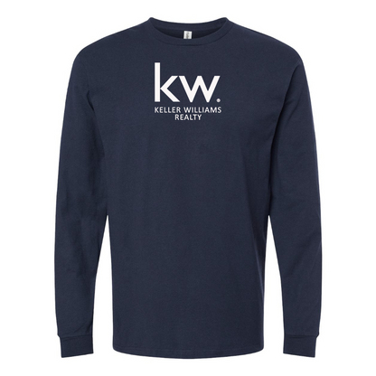 Men's Keller Williams Logo  Cotton Long Sleeve T-Shirt