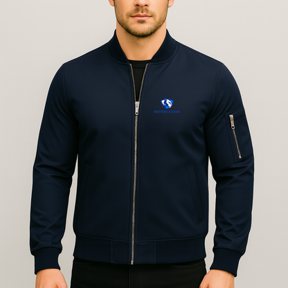 Men's Eastern Illinois Panthers Logo Lightweight Bomber Jacket Windbreaker Softshell Varsity Jacket Coat