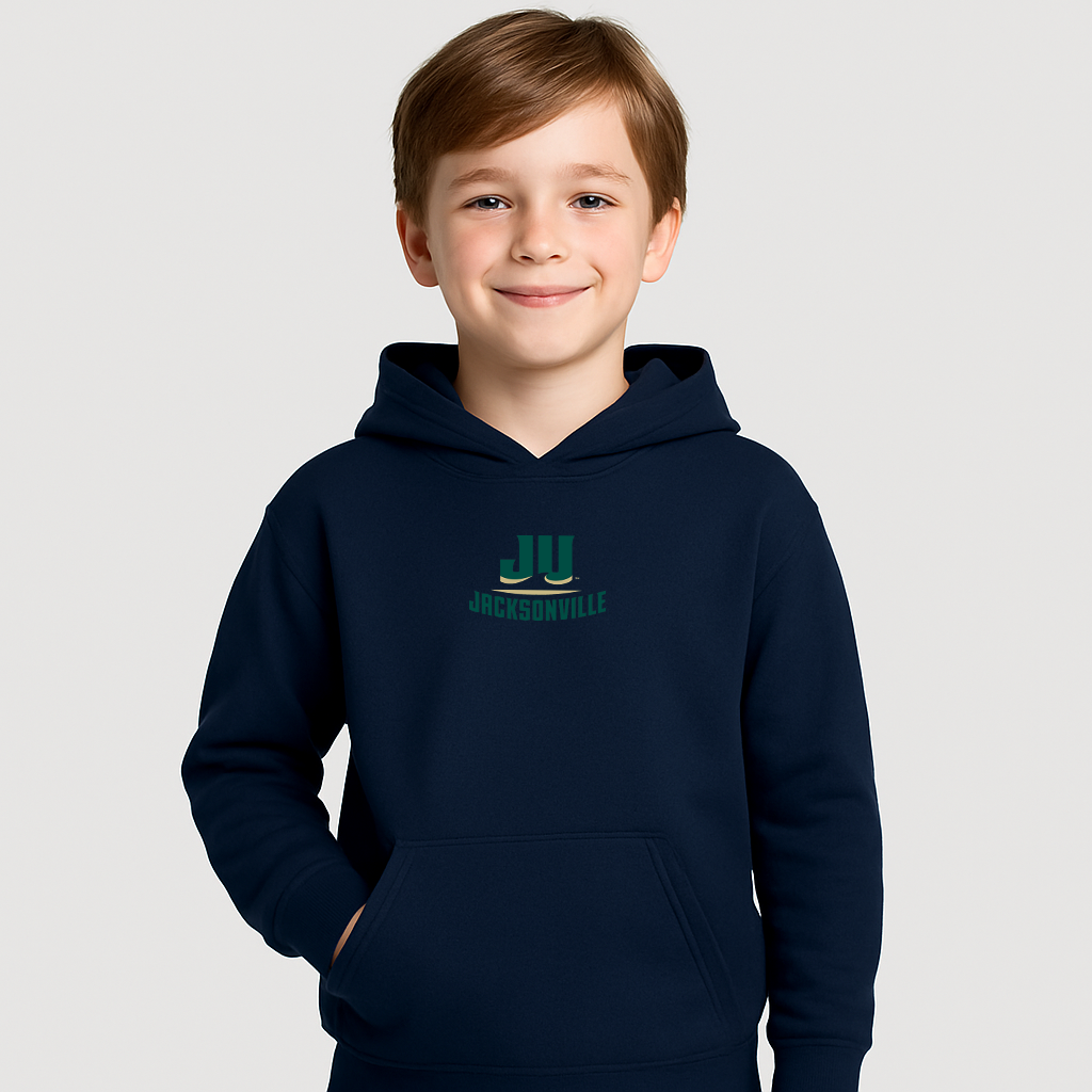 Youth Jacksonville Dolphins Logo Pullover Hoodie