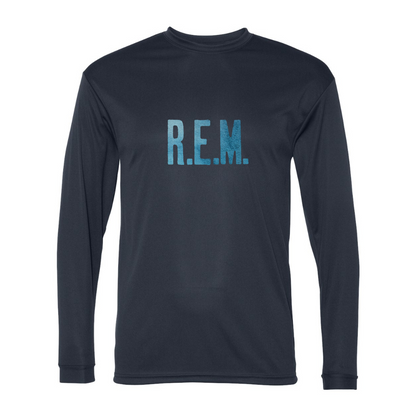 Men's R.E.M. Blue Performance Long Sleeve T-Shirt