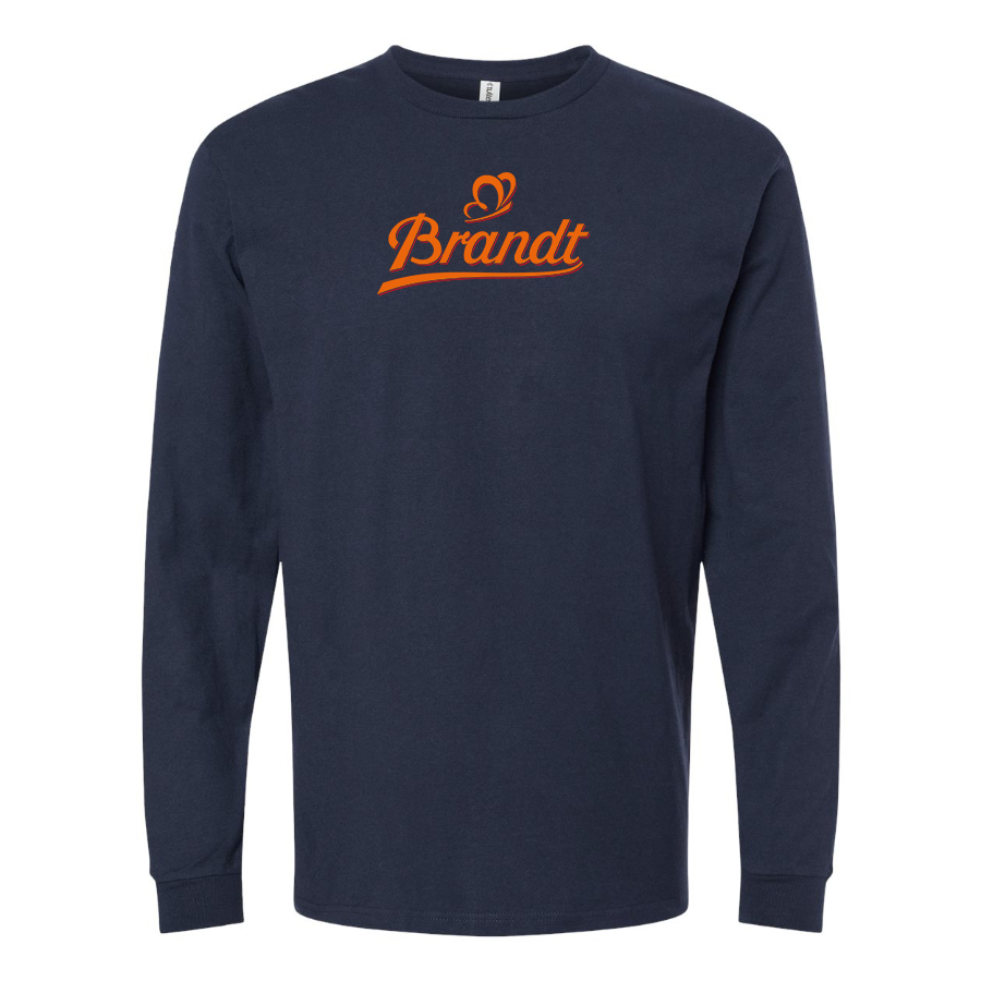 Men's Brandt Zwieback  Logo Cotton Long Sleeve T-Shirt